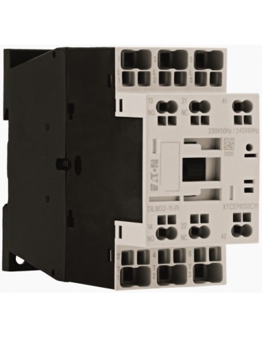 Stycznik mocy, 3-biegunowe, 380 V 400 V 15 kW, 1 zestyk zwierny, 1 zr, 230 V 50/60 Hz, Praca AC, Zaciski sprężynowe Push-In