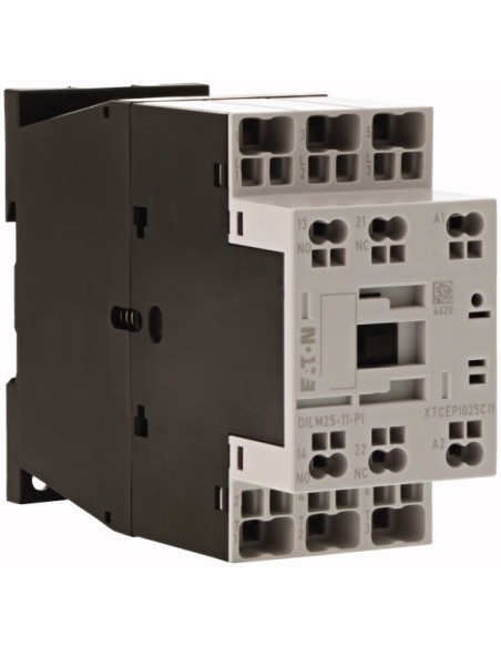 Stycznik mocy, 3-biegunowe, 380 V 400 V 11 kW, 1 zestyk zwierny, 1 zr, 230 V 50 Hz, 240 V 60 Hz, Praca AC, Zaciski sprężynowe Pu