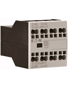 Moduł wyłącznika pomocniczego, 2-biegunowe, I 16 A, 1 zestyk zwierny, 1 zr, Mocowanie do płyty czołowej, Zaciski sprężynowe Pus 2