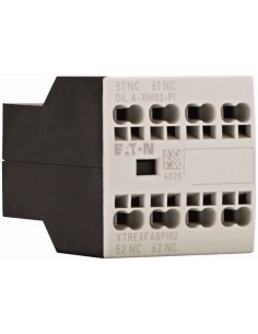 Moduł wyłącznika pomocniczego, 2-biegunowe, I 16 A, 2 R, Mocowanie do płyty czołowej, Zaciski sprężynowe Push-In, DILA, DILM7 - 2