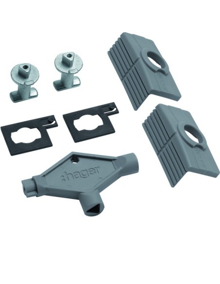 orion+ Zamek metal wkładka trójkątna z kluczem 8mm FL93Z Hager