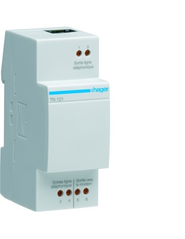 Modułowy filtr/rozdzielacz sygnału ADSL TN121 Hager