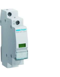 Lampka sygnalizacyjna LED zielona 230VAC SVN121 Hager 2