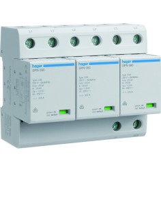 SPD Ogranicznik przepięć T1 kombinowany 3P sieć TN-C Iimp75kA Up?1,5kV SPN800 Hager 2