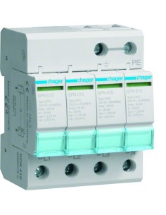 SPD Ogranicznik przepięć T2 4P sieć TN-S In20kA Up?1,25kV SPN415 Hager 2