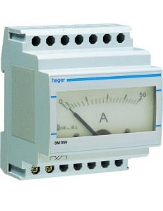 Amperomierz analogowy przekładnikowy 0-50A SM050 Hager 2