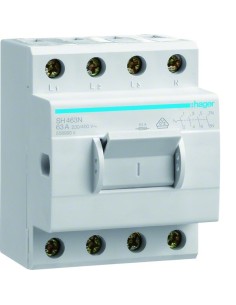 Modułowy rozłącznik izolacyjny w obudowie kompaktowej 4P 63A 400VAC SH463N Hager 2