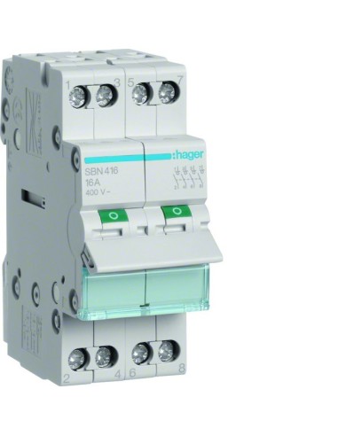 Modułowy rozłącznik izolacyjny 4P 16A 400VAC SBN416 Hager
