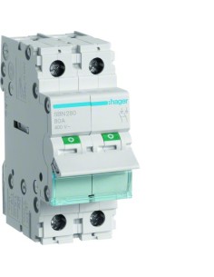 Modułowy rozłącznik izolacyjny 2P 80A 400VAC SBN280 Hager 2