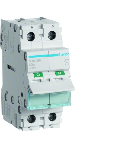 Modułowy rozłącznik izolacyjny 2P 80A 400VAC SBN280 Hager