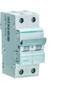 MCB Wyłącznik nadprądowy Icn6000A 1P+N C 13A MCN513E Hager 2