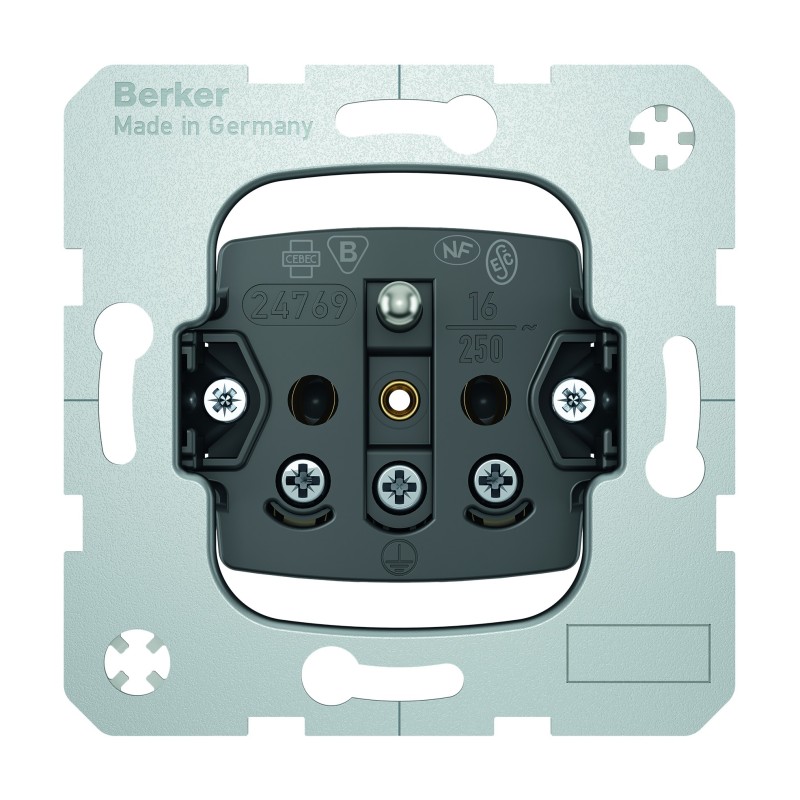 one.platform Mechanizm gniazda z uziemieniem, zaciski śrubowe 396380 Berker Hager