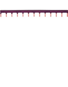 Szyna grzebieniowa kołkowa pozioma 1P 10mm2 13M powłoka brązowa KB163P Hager 2