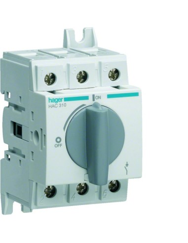 Modułowy rozłącznik izolacyjny obrotowy 3P 100A, rozmiar 2 HAC310 Hager