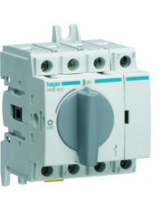Modułowy rozłącznik izolacyjny obrotowy 4P 32A, rozmiar 1 HAB403 Hager 2