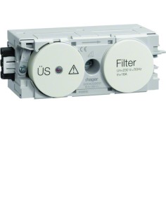 tehalit.WA Gniazdo z ogranicznikiem przeciwprzepięciowym z filtrem WAGO C-profil krem G004009001 Hager 2