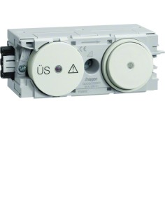 tehalit.WA Gniazdo z ogranicznikiem przeciwprzepięciowym z przełącznikiem WAGO C-profil krem G003009001 Hager 2