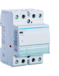 Stycznik cichy 12VAC/DC 2NO 40A AC-7a/b ESL240S Hager 2