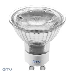 Żarówka LED GU10 5W 400lm 38st. biała ciepła GTV LD-SZ5010-30 - hurtownia elektryczna Amper.pl