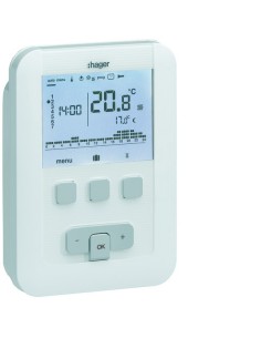 Cyfrowy termostat zegarowy o cyklu tygodniowym, 5A, 230 V EK530 Hager 2