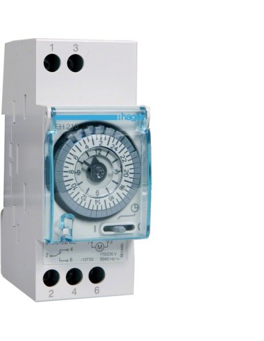 Zegar analogowy dobowy bez rezerwy chodu 230V 1P 16A EH210 Hager