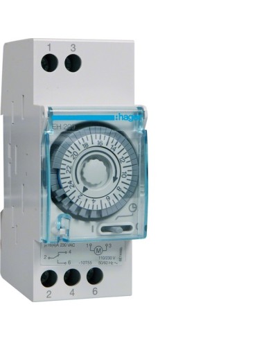 Zegar analogowy dobowy bez rezerwy chodu 230V 1P 16A EH209 Hager