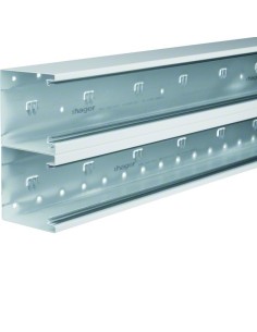 tehalit.BRS Podstawa 100x210mm, 2 komory, stal biały BRS1002101D9010 Hager 2