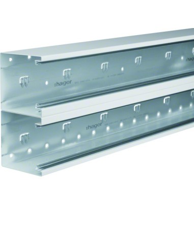 tehalit.BRS Podstawa 100x210mm, 2 komory, stal biały BRS1002101D9010 Hager