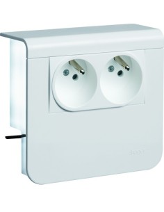 tehalit.SL Nośnik urządzeń 20x55 2 x gniazda 2P+E biały SL200559609010 Hager 2
