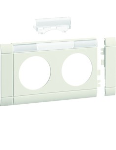 tehalit.WA Maskownica 2-krotna z polem opisowym ABS bezhalogenowy krem GB080219001 Hager