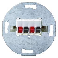 Berker One.Platform gniazdo głośnikowe podwójne mechanizm Hager 457309 - hurtownia elektryczna Amper.pl