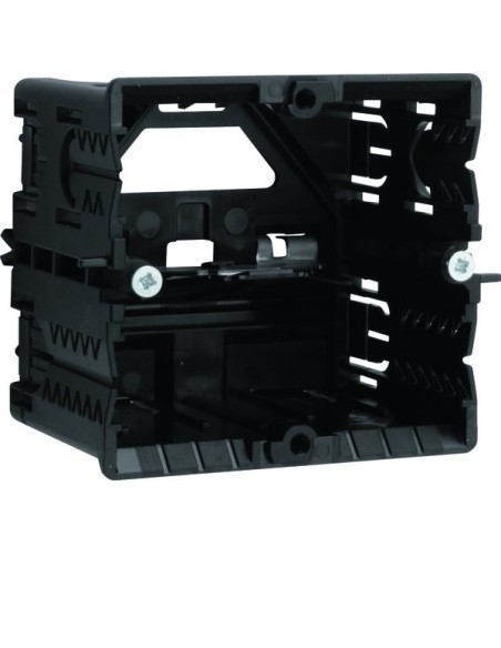 tehalit.WA Puszka instalacyjna 1-krotna, montaż w profilach typu C, pełna, czarna GLS5500 Hager