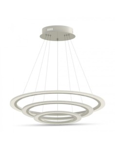 Lampa Wisząca VT-70-3D Soft Light Chandelier Slim 3 pierścienie Ściemnianie 70W 3000K 5250lm IP20 3904 2