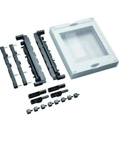 univers N Blok dla szyn zbiorczych poz. 60mm 1xNH00 z przez. szybą 300x250mm UE21E4 Hager