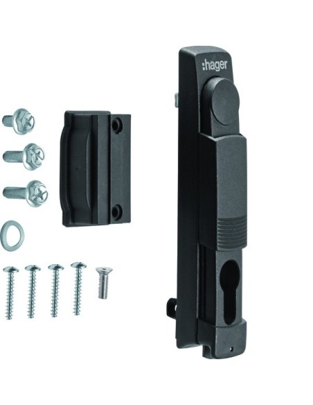 univers Zamek uchwyt uchylny do półbębenka 40mm, plombowany FZ535 Hager