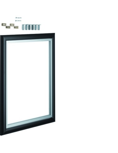 volta Ramka dekoracyjna do montażu lustra lub plakatu 2R czarna VZ803N Hager