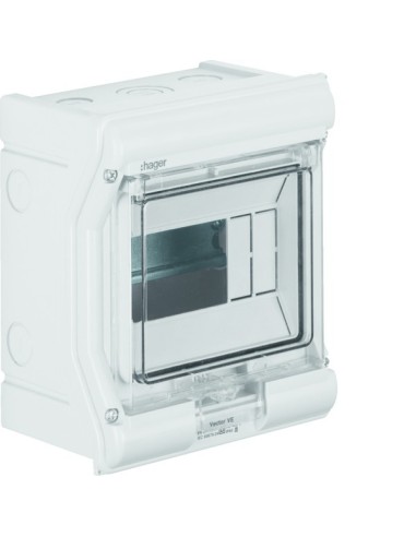 vector outdoor Rozdzielnica n/t IP65 odporna na UV przetłoczenia 1R/6M (1x6) VE106PN Hager